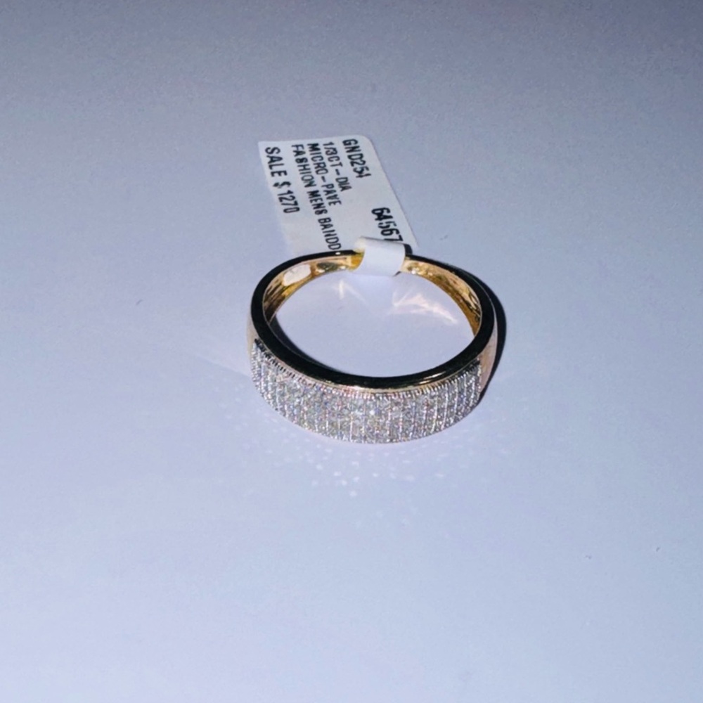 10k Solid Gold Real Diamond Wedding Band for Men, Gift for him, Free Appraisal
